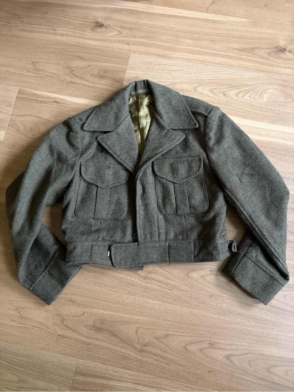 VINTAGE 1979 Canadian Army Wool Military Jacket